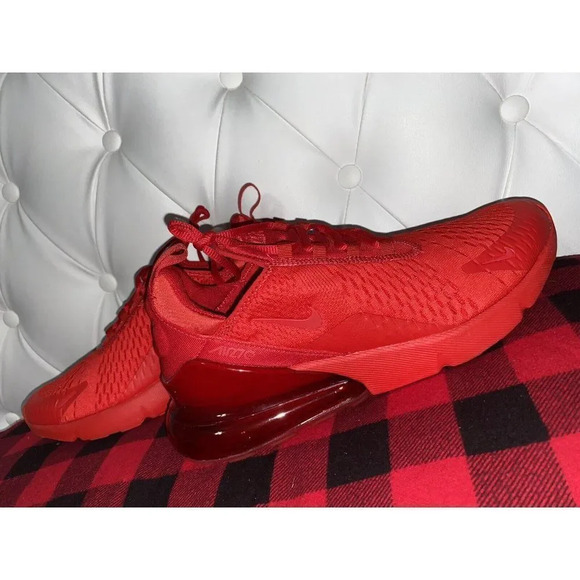 Nike Air Max 270 University Triple Red Men's Size 10 BRAND NEW - Picture 5 of 12